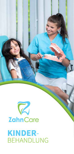 Zahnarztpraxis Zahn-Care Reutlingen -- Flyer Kinderbehandlung